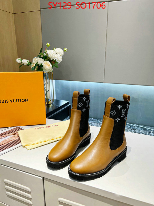 Women Shoes-LV,buy top high quality replica , ID: SO1706,$: 129USD