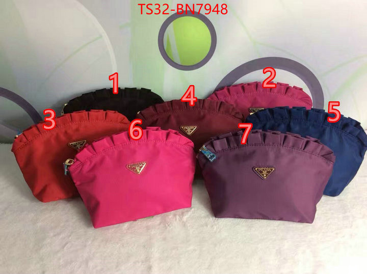 Prada Bags(4A)-Clutch-,the best ,ID: BN7948,$: 32USD