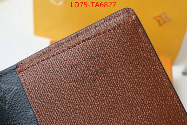LV Bags(TOP)-Wallet,ID: TA6827,$: 75USD