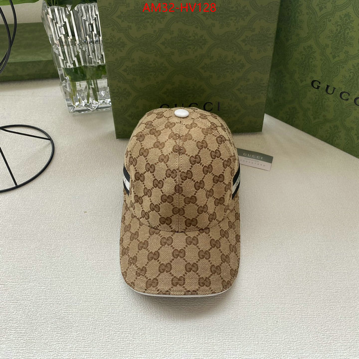 Cap (Hat)-Gucci,high quality 1:1 replica , ID: HV128,$: 32USD