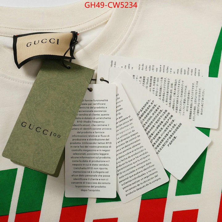 Clothing-Gucci,brand designer replica , ID: CW5234,$: 49USD