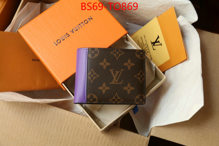 LV Bags(TOP)-Wallet,ID: TO869,$: 69USD