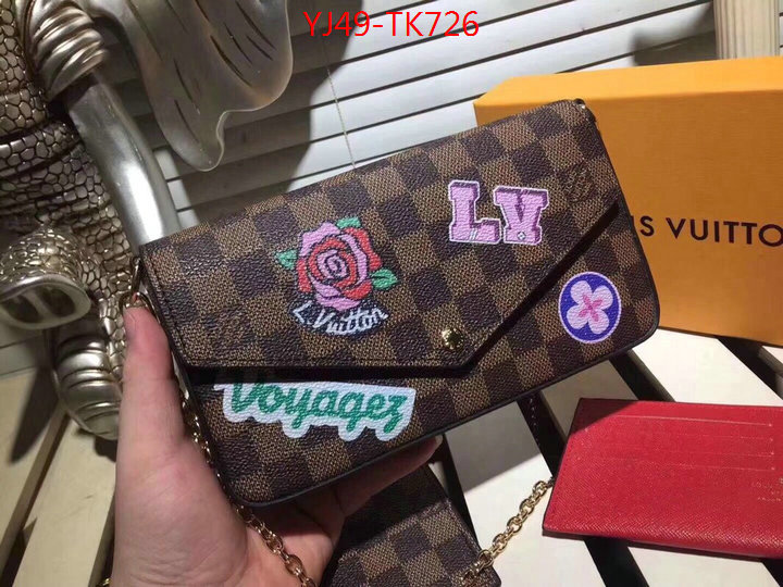 LV Bags(4A)-Wallet,ID: TK726,$:49USD