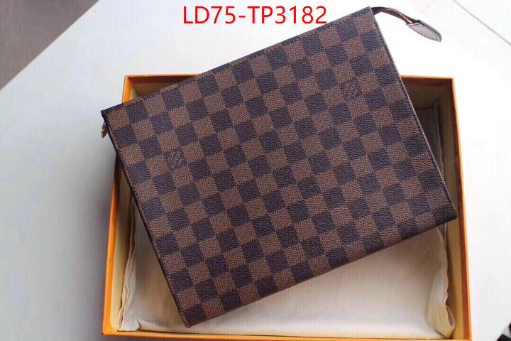 LV Bags(TOP)-Wallet,ID: TP3182,$: 75USD