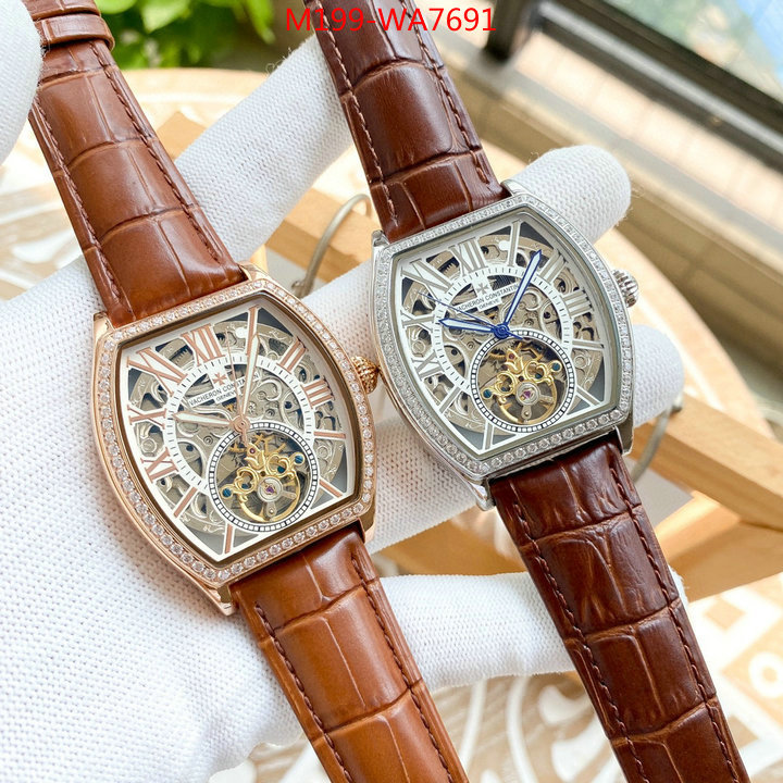 Watch(4A)-Vacheron Constantin,where to buy the best replica ,ID: WA7691,$: 199USD