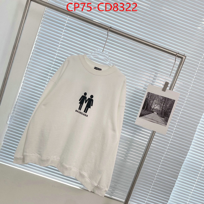 Clothing-Balenciaga,buy aaaaa cheap , ID: CD8322,$: 75USD