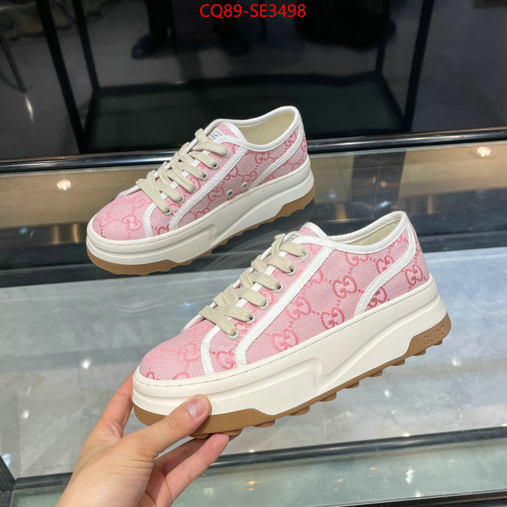 Women Shoes-Gucci,fake aaaaa , ID: SE3498,$: 89USD