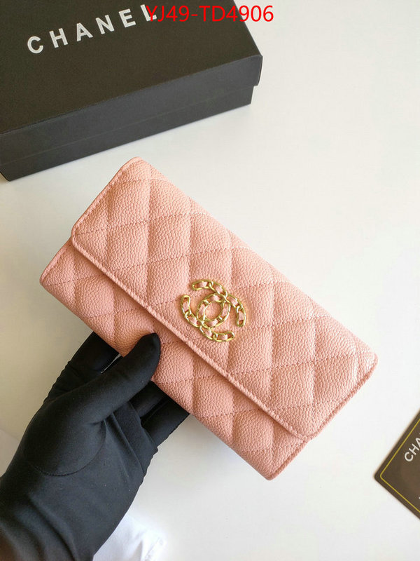 Chanel Bags(4A)-Wallet-,ID: TD4906,$: 49USD