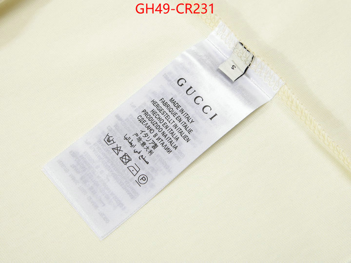 Clothing-Gucci,high quality happy copy , ID: CR231,$: 49USD