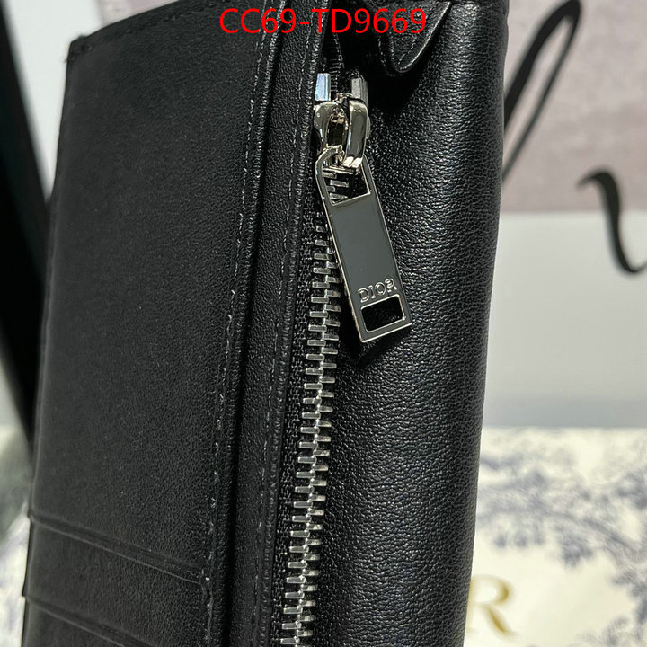 Dior Bags(TOP)-Wallet-,ID: TD9669,$: 69USD