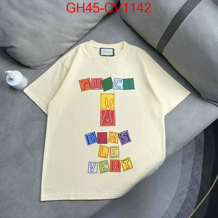 Clothing-Gucci,best replica 1:1 , ID: CV1142,$: 45USD