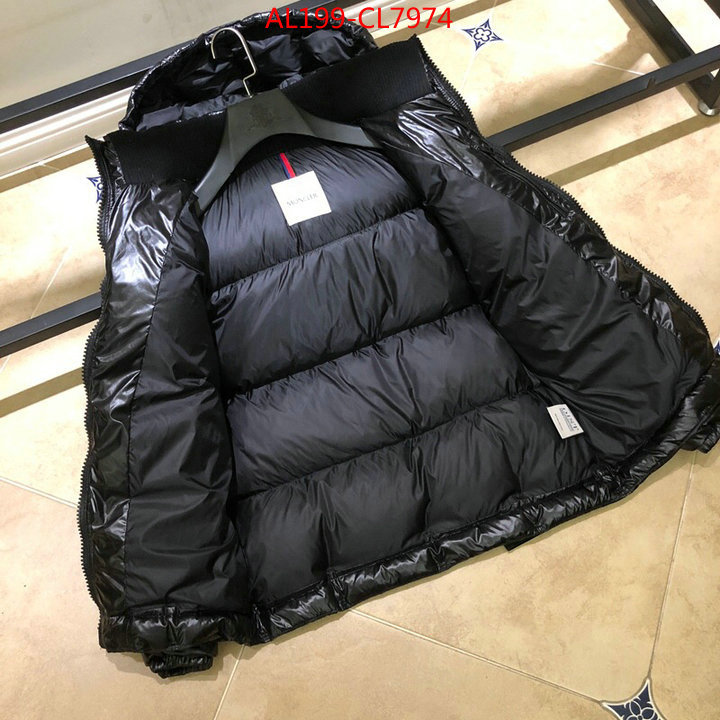 Down jacket Men-Moncler,best quality fake , ID: CL7974,$: 199USD