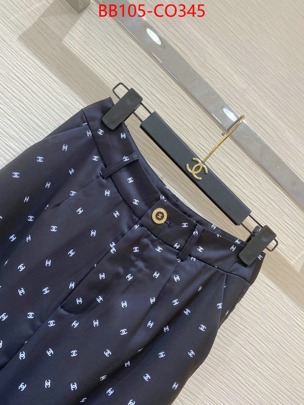 Clothing-Chanel,perfect quality designer replica , ID: CO345,$: 105USD