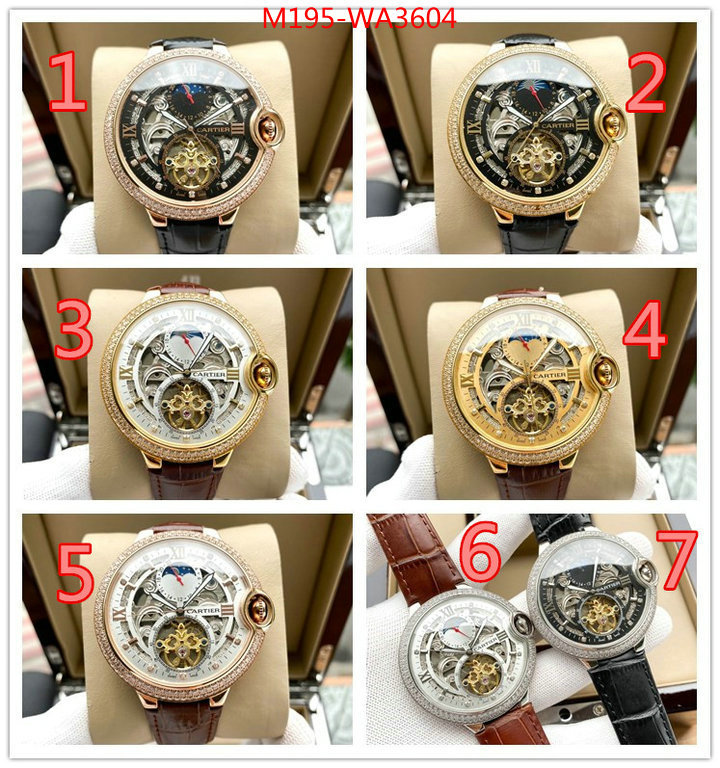 Watch(4A)-Cartier,top quality replica , ID: WA3604,$: 195USD