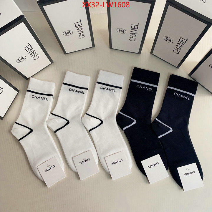 Sock-Chanel,website to buy replica , ID: LW1608,$: 32USD