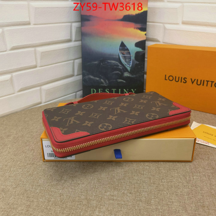 LV Bags(4A)-Wallet,online sales ,ID: TW3618,$: 59USD