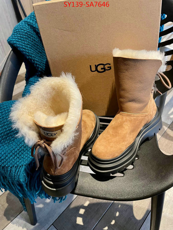 Women Shoes-UGG,replica 1:1 , ID: SA7646,$: 139USD