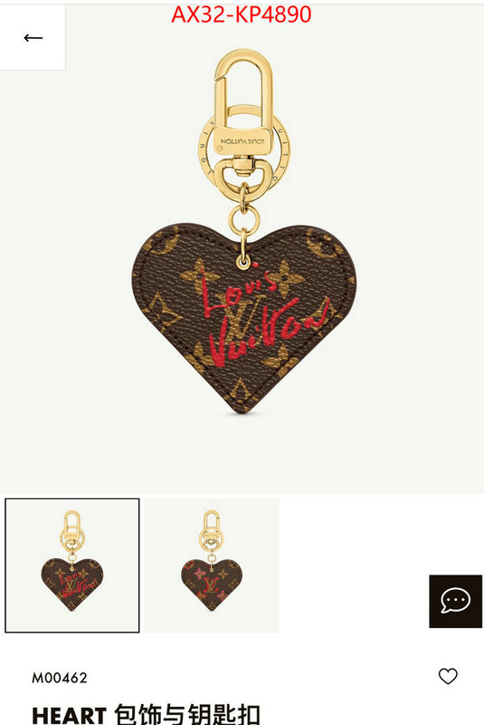 Key pendant-LV,luxury cheap , ID: KP4890,$: 32USD