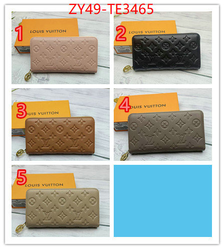 LV Bags(4A)-Wallet,buy high quality cheap hot replica ,ID: TE3465,$: 49USD