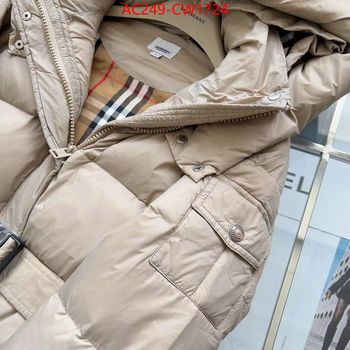 Down jacket Women-Burberry,the best quality replica , ID: CW1724,$: 249USD