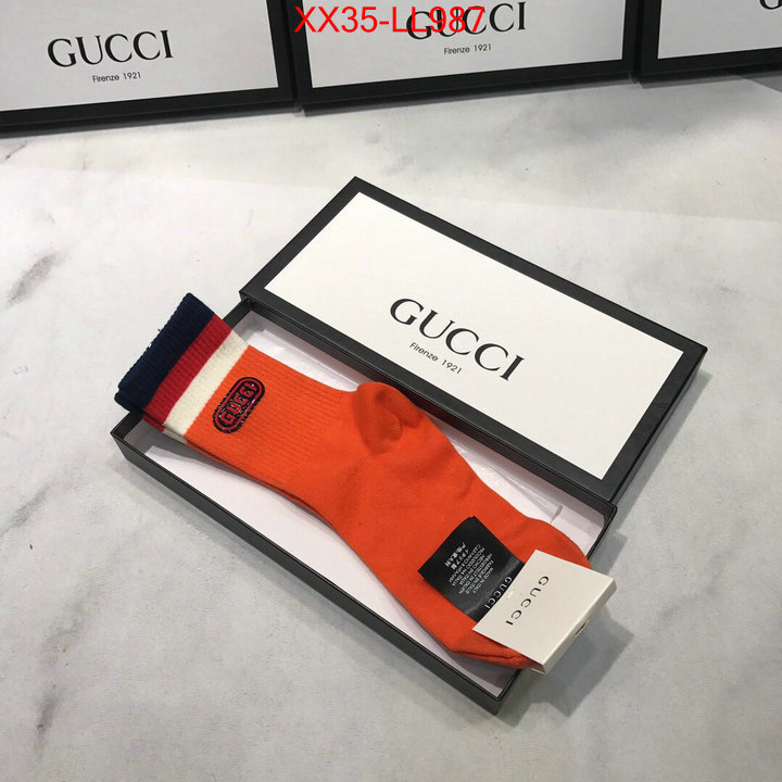 Sock-Gucci,replica aaaaa designer , ID: LL987,$:35USD