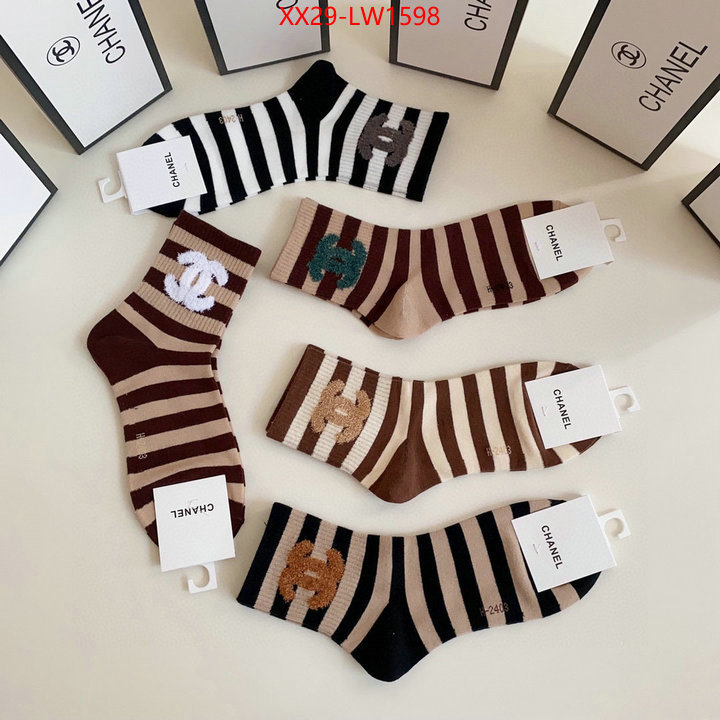 Sock-Chanel,best website for replica , ID: LW1598,$: 29USD