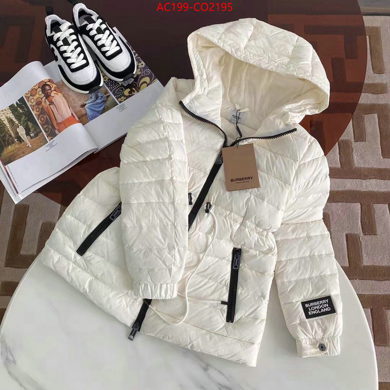 Down jacket Women-Burberry,replica online , ID: CO2195,$: 199USD