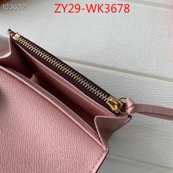 LV Bags(4A)-Wallet,ID: WK3678,$:29USD