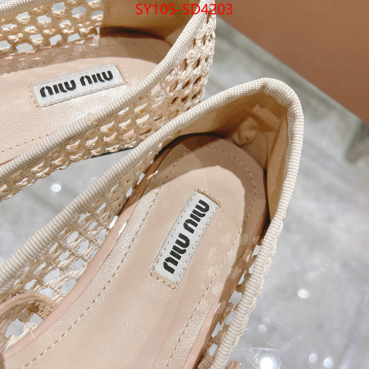 Women Shoes-Miu Miu,replica aaaaa designer , ID: SD4203,$: 105USD