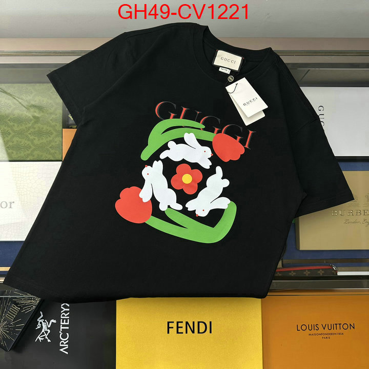 Clothing-Gucci,buy aaaaa cheap , ID: CV1221,$: 49USD