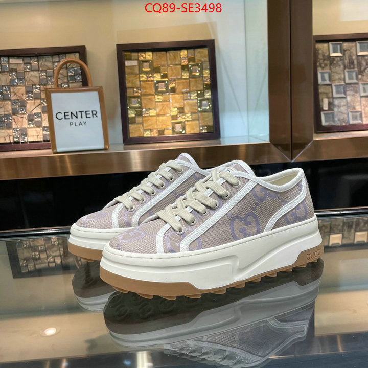 Women Shoes-Gucci,fake aaaaa , ID: SE3498,$: 89USD