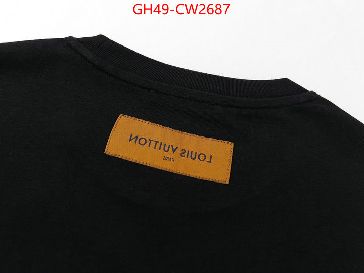 Clothing-LV,top quality designer replica , ID: CW2687,$: 49USD