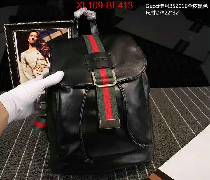 Gucci Bags(4A)-Backpack-,same as original ,ID: BF413,$:109USD