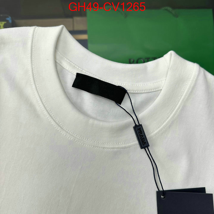 Clothing-Prada,shop cheap high quality 1:1 replica , ID: CV1265,$: 49USD