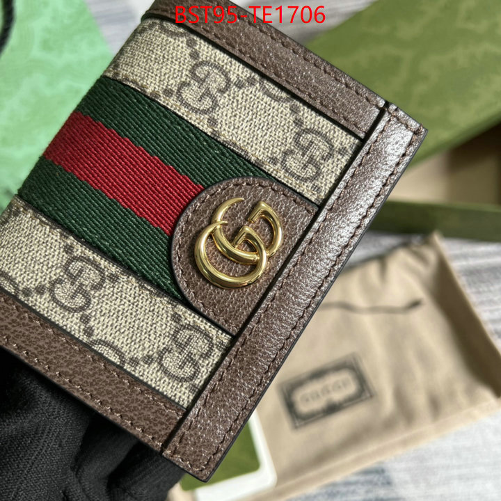 Gucci Bags(TOP)-Wallet-,fashion designer ,ID: TE1706,$: 95USD