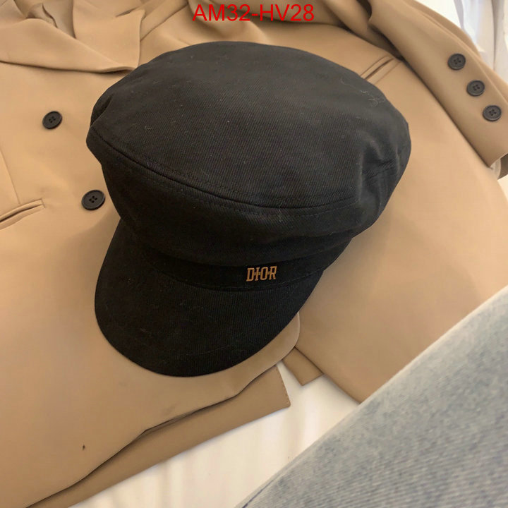 Cap (Hat)-Dior,shop cheap high quality 1:1 replica , ID: HV28,$: 32USD