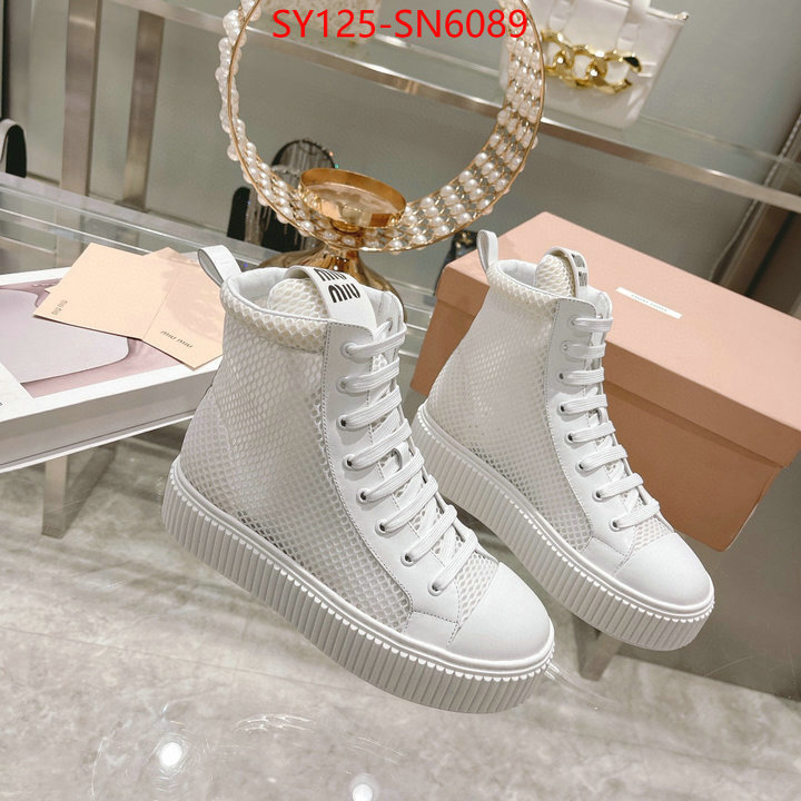 Women Shoes-Miu Miu,7 star quality designer replica , ID: SN6089,$: 125USD