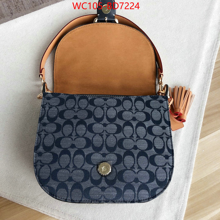 Coach Bags(4A)-Diagonal,only sell high-quality ,ID: BD7224,$: 105USD