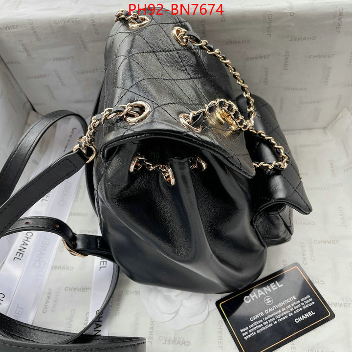 Chanel Bags(4A)-Backpack-,ID: BN7674,$: 92USD