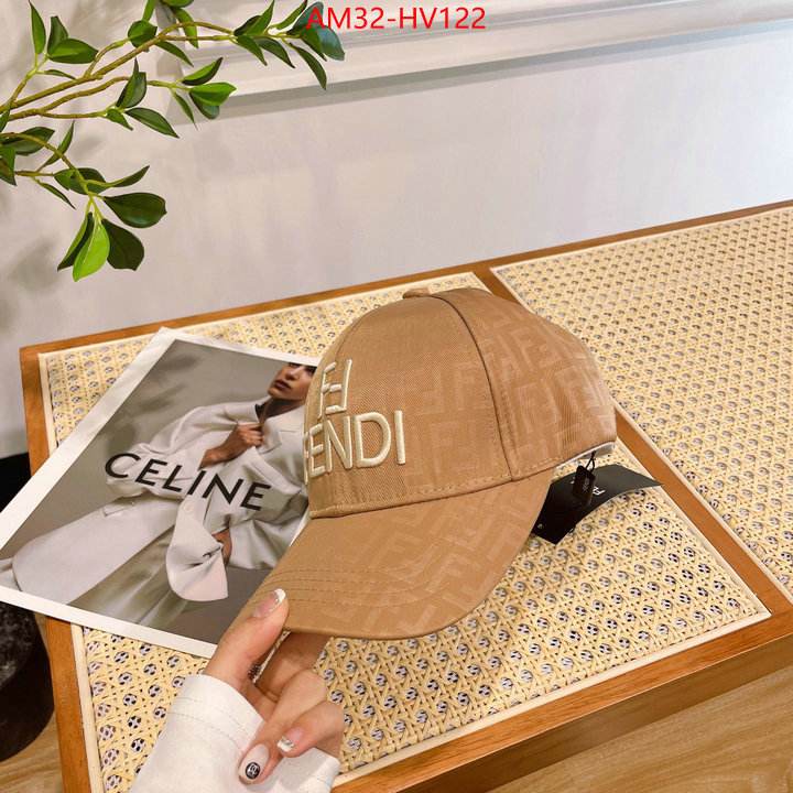 Cap (Hat)-Fendi,what's the best to buy replica , ID: HV122,$: 32USD