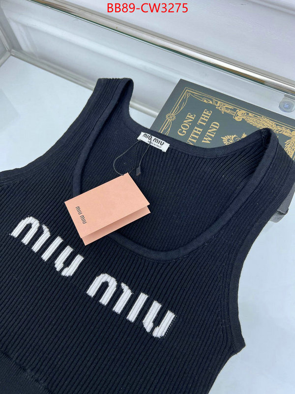 Clothing-MIU MIU,luxury fake , ID: CW3275,$: 89USD