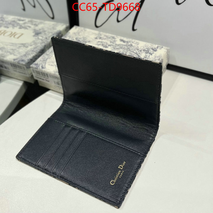 Dior Bags(TOP)-Wallet-,ID: TD9668,$: 65USD