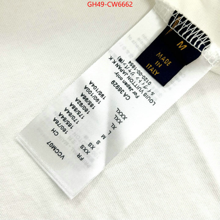 Clothing-LV,the quality replica , ID: CW6662,$: 49USD