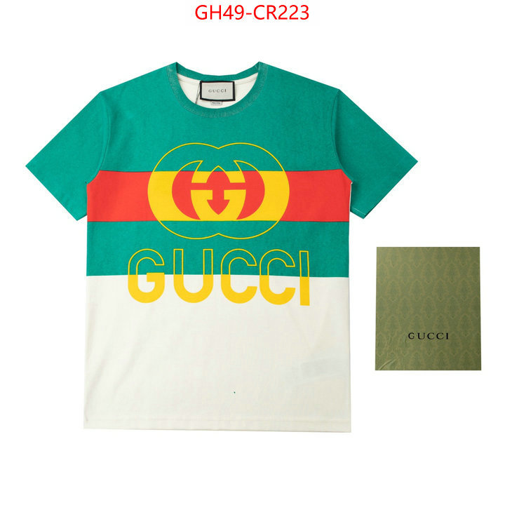 Clothing-Gucci,designer 1:1 replica , ID: CR223,$: 49USD