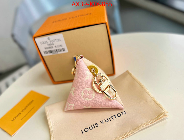 Key pendant-LV,luxury fake ,ID: KD9885,$: 39USD