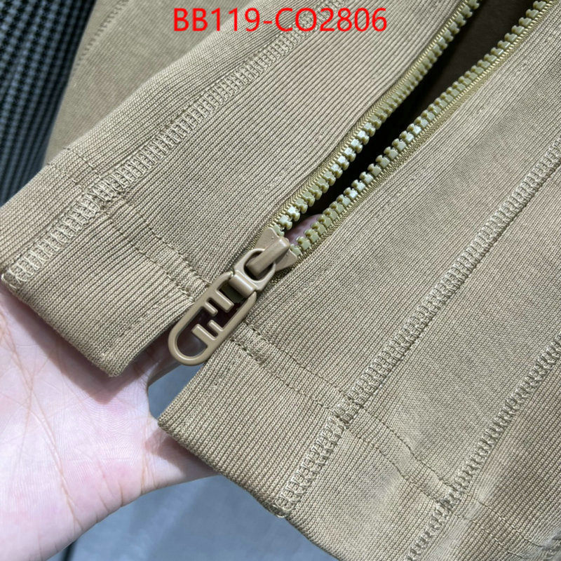 Clothing-Fendi,wholesale sale , ID: CO2806,$: 119USD