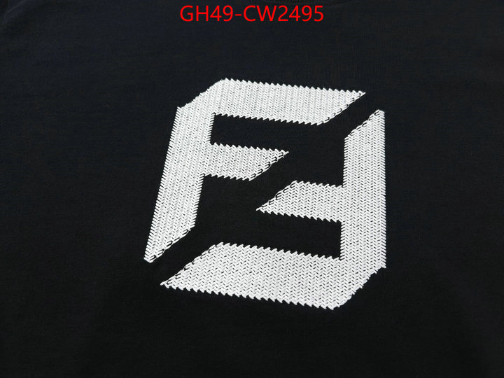 Clothing-Fendi,2023 aaaaa replica 1st copy , ID: CW2495,$: 49USD