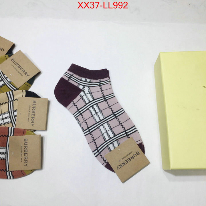 Sock-Burberry,designer 1:1 replica , ID: LL992,$:37USD