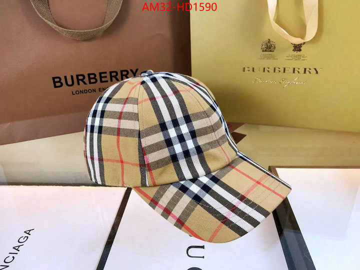 Cap (Hat)-Burberry,aaaaa+ quality replica , ID: HD1590,$: 32USD