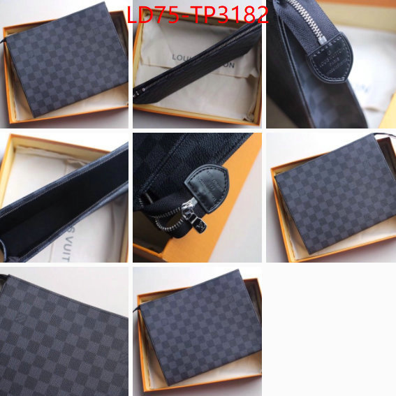 LV Bags(TOP)-Wallet,ID: TP3182,$: 75USD